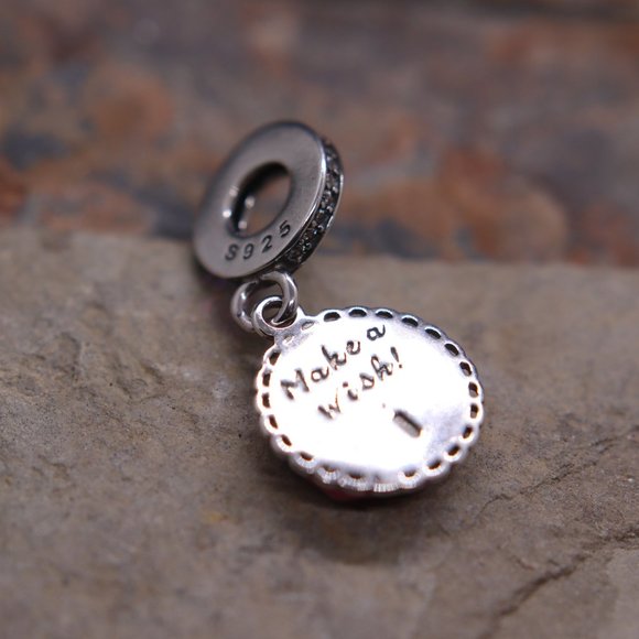 Pink Birthday Cake Dangle Bracelet Charm - S925 Sterling Silver Fits Pandora - Picture 4 of 6